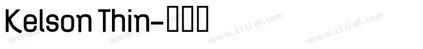 Kelson Thin字体转换